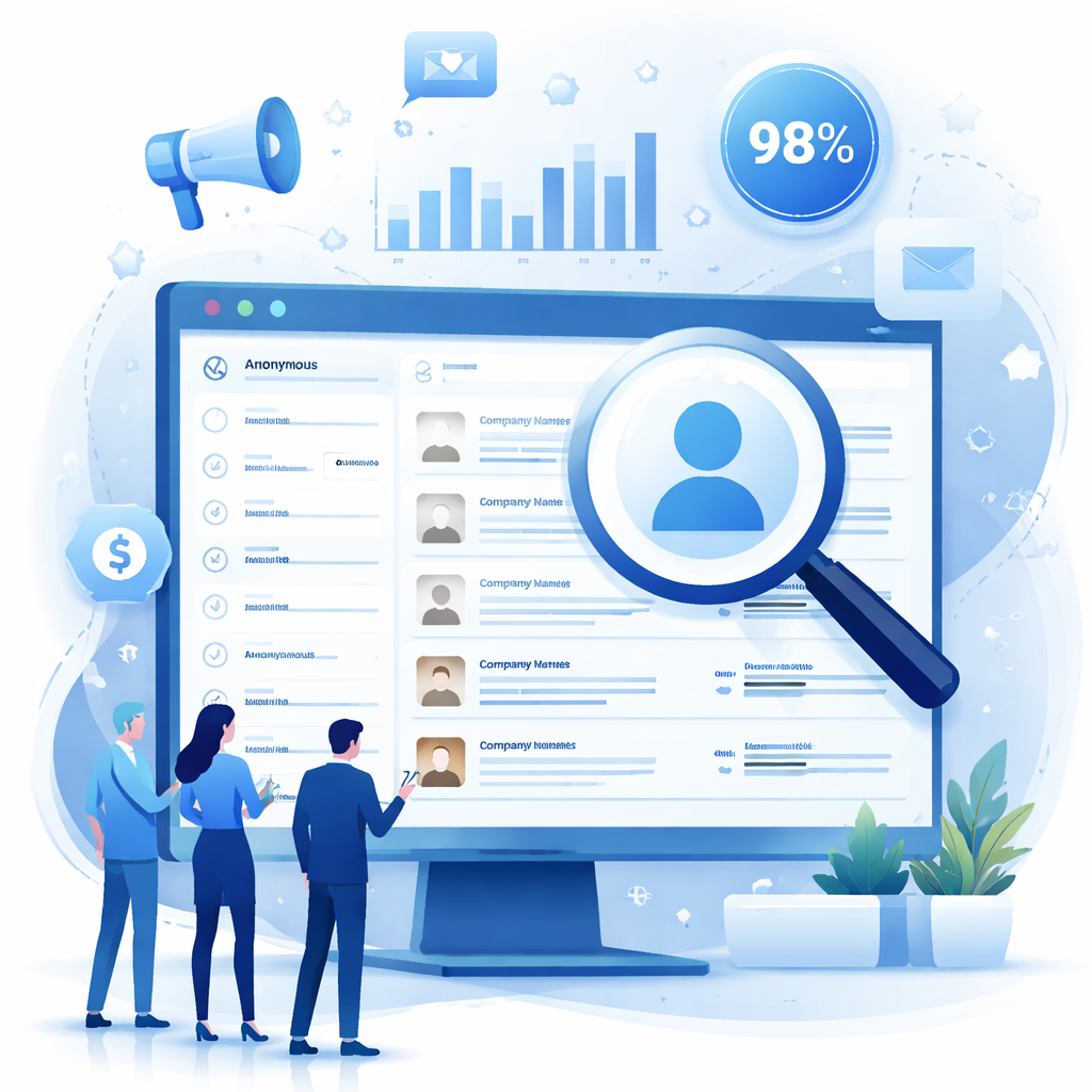 Illustration of people interacting with a computer screen displaying a job application system.